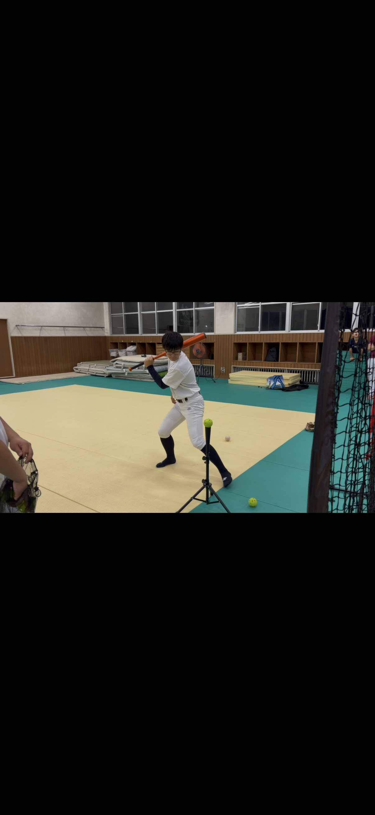 室内バッティング練習